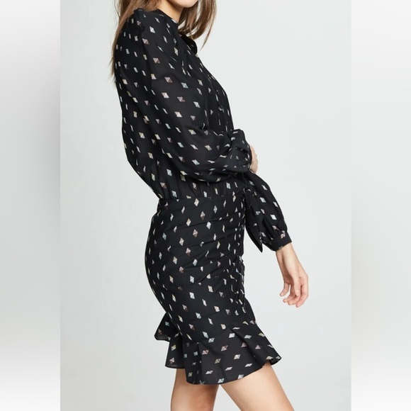 Veronica Beard Alia Ruched Pastel Metallic Dress - Picture 1 of 11